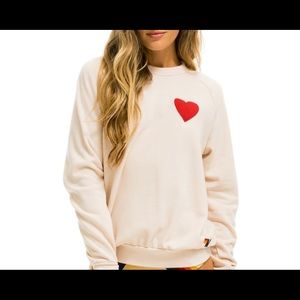 Aviator Nation Heart Crewneck
